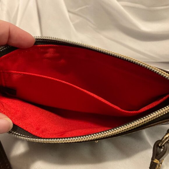 NWOT DOONEY & BOURKE stripped pouchette handbag wristlet - Picture 4 of 4